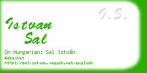istvan sal business card