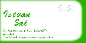 istvan sal business card